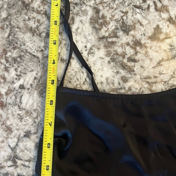 S Urban Outfitters Black Satin Strappy-Back Adjustable Party Evening Womens - Picture 9 of 9